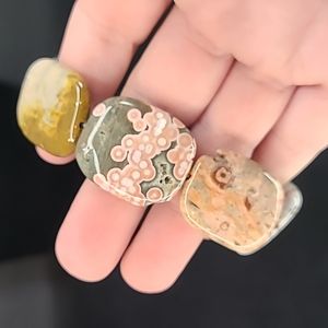 Authentic Orbicular Ocean Jasper Stretch Bracelet Madagascar